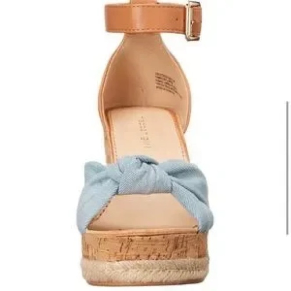 Madden Girl Colette Platform Wedge Sandals in Denim Multi - Picture 2 of 10